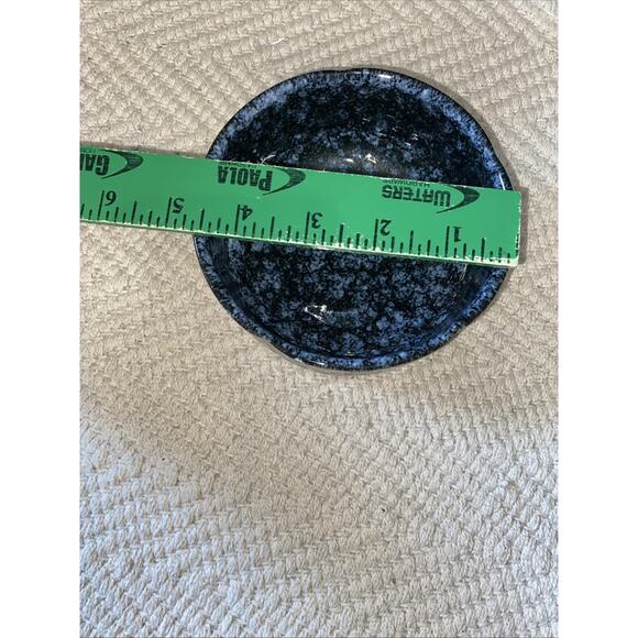 Vintage Beautiful Japanese Ceramic Textured Bowl With Hand Painted Flowers - Picture 4 of 5